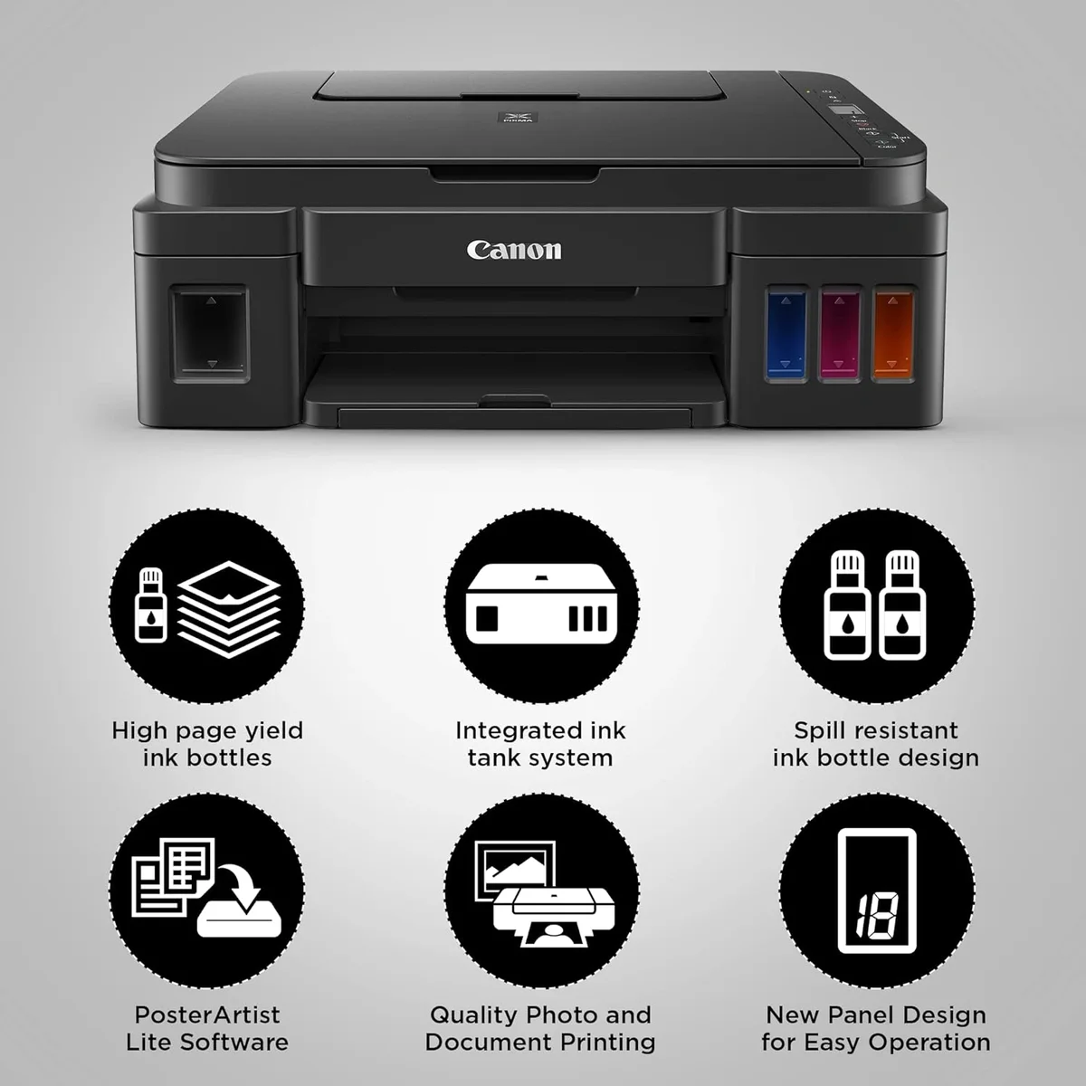 Canon PIXMA MegaTank G2010 All-in-One Ink Tank Printer – Print, Scan & Copy image 4