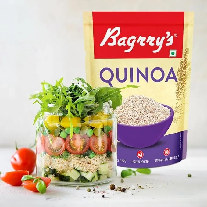  Bagrry’s Quinoa 1kg | Gluten Free Superfood | High Protein & High Fibre Breakfast Cereal | Rice Substitute 1Kg (Buy 1 Get 1) image 4