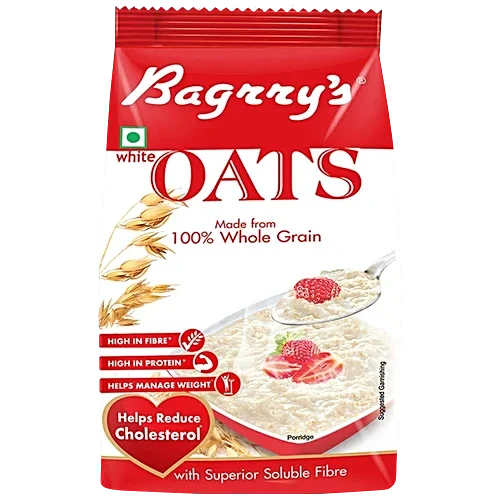  Bagrry's White Oats - High In Protein & Fibre Re, 200 g Pouch