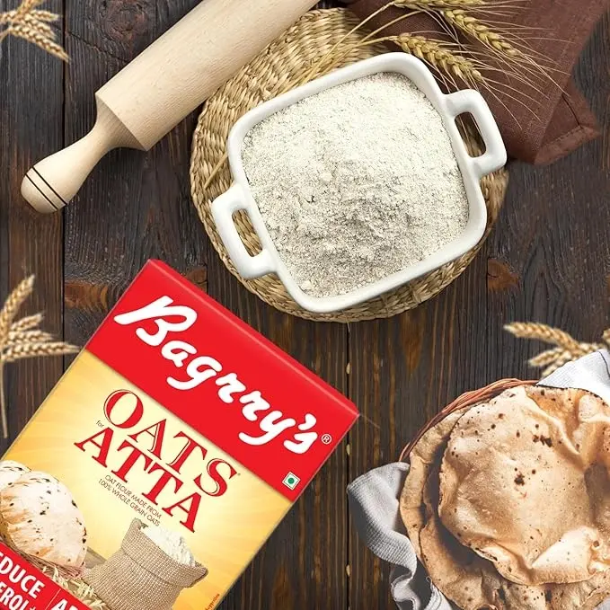 Bagrry’s Oats Atta 500 g Box | High in Protein & Fibre | Healthy Oats Flour image 6