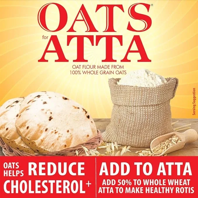 Bagrry’s Oats Atta 500 g Box | High in Protein & Fibre | Healthy Oats Flour image 7