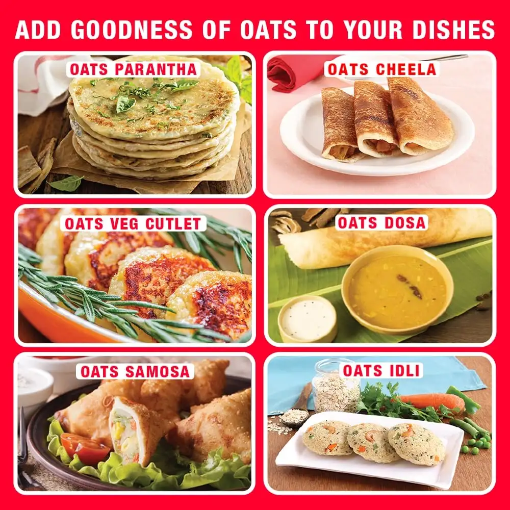 Bagrry's Oats Atta 500gm Box, High in Protein & Fibre image 3