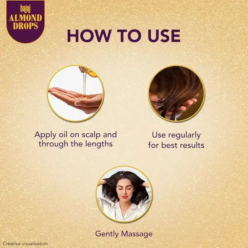 Bajaj Almond Drops Hair Oil, 95ml image 4