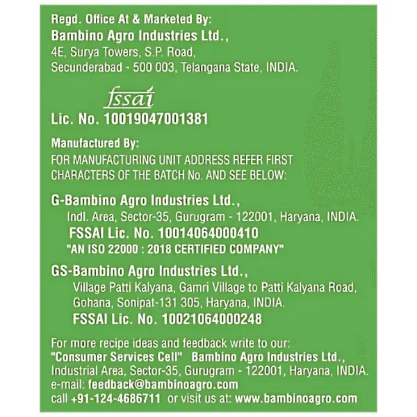  BAMBINO ALL SEASONS PASTA FUSILLI 400GM image 5