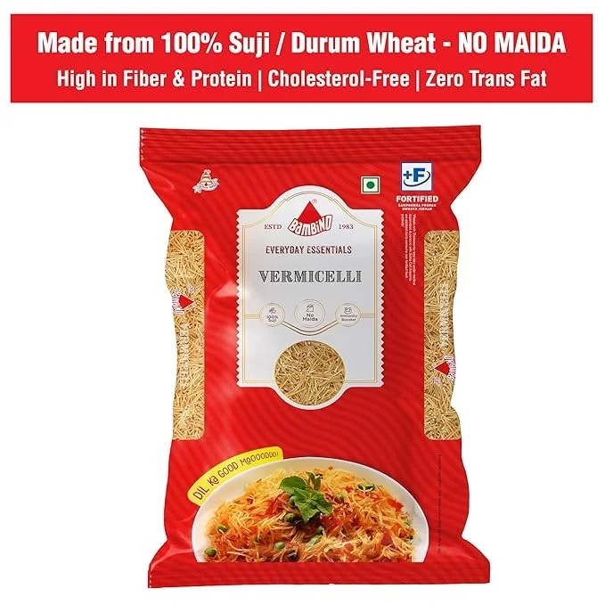 Bambino Vegetarian Vermicelli 800g Pouch | Sevai (Weight May Vary) image 5