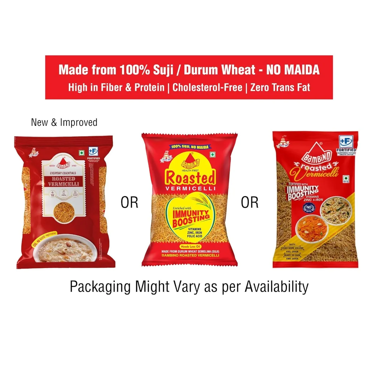 Bambino Vegetarian Roasted Vermicelli 800g | Perfect for Upma & Kheer image 2