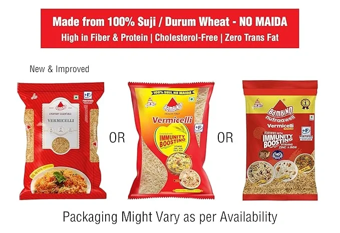 Bambino Vermicelli (Sevai) 400g Pouch | Authentic Indian Taste image 2