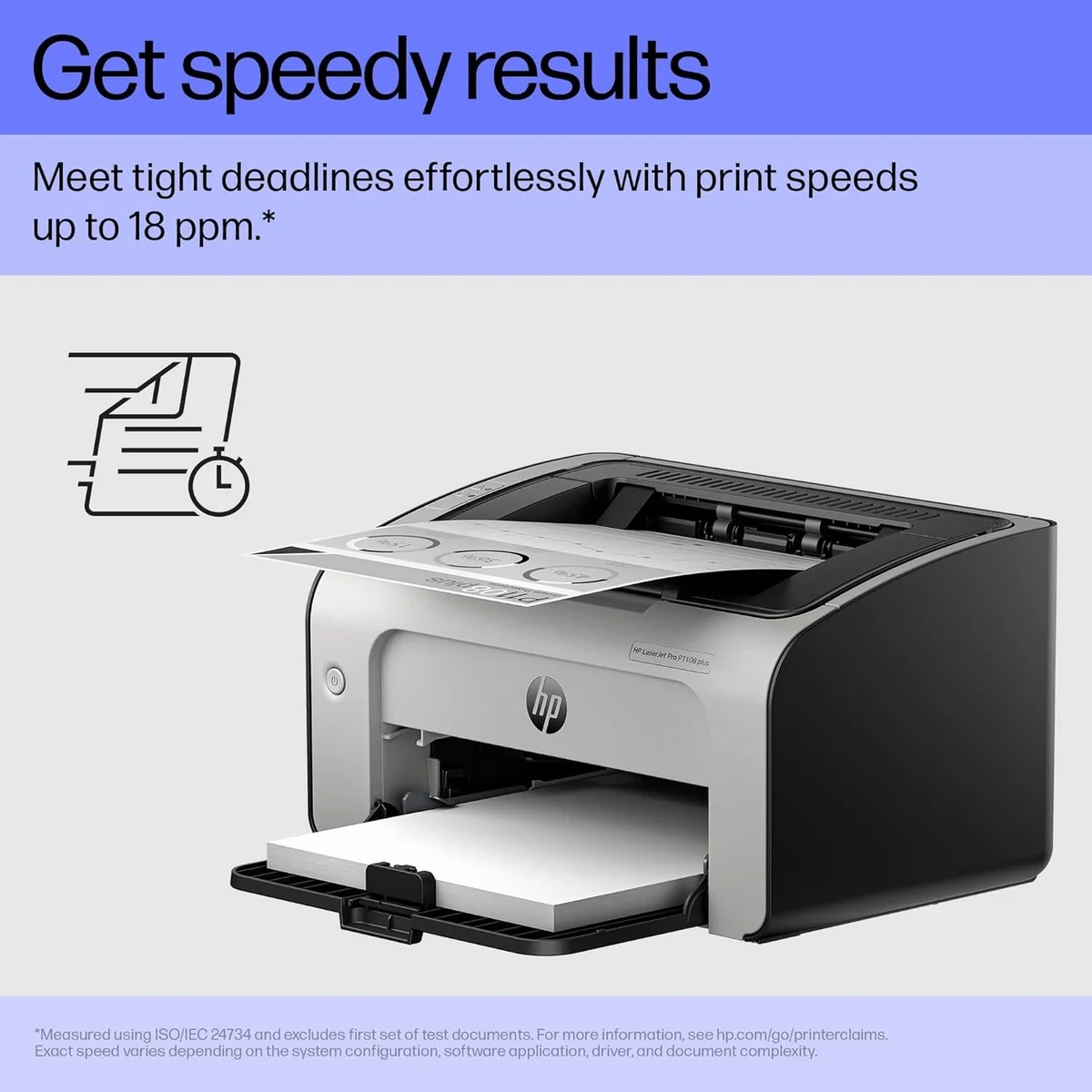 HP LaserJet Pro P1108 Plus Single Function Monochrome Laser Printer image 3