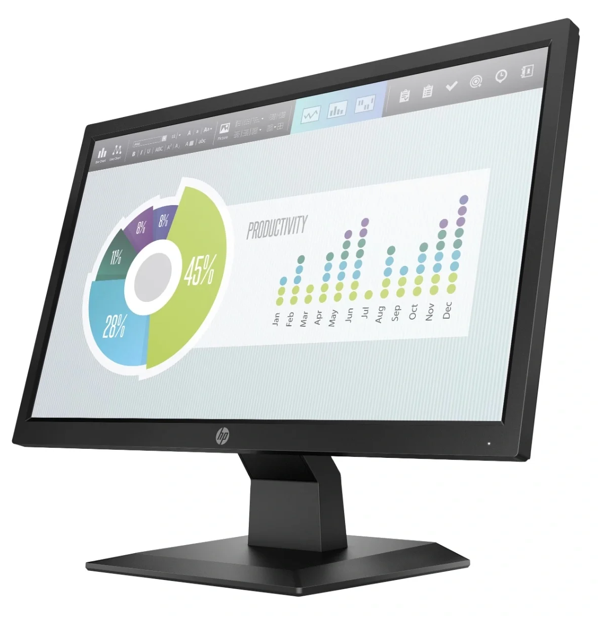 HP P204v 19.5-Inch HD+ Monitor, 1600×900, HDMI & VGA, 1 Year Warranty image 3