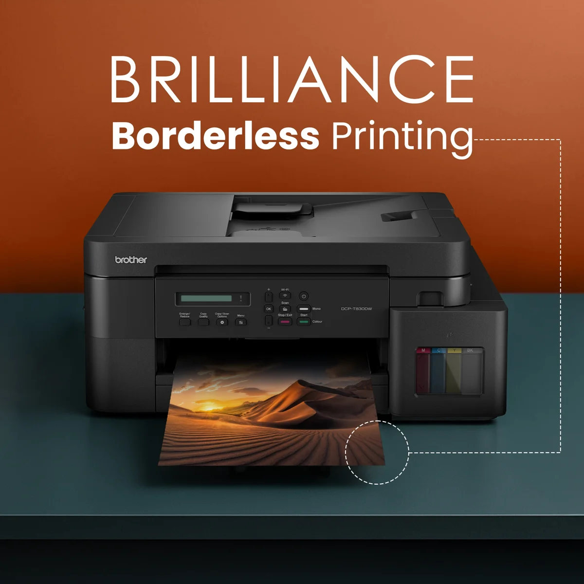 Brother DCP-T830DW Ink Tank Multifunction Printer with WiFi & Auto Duplex image 4