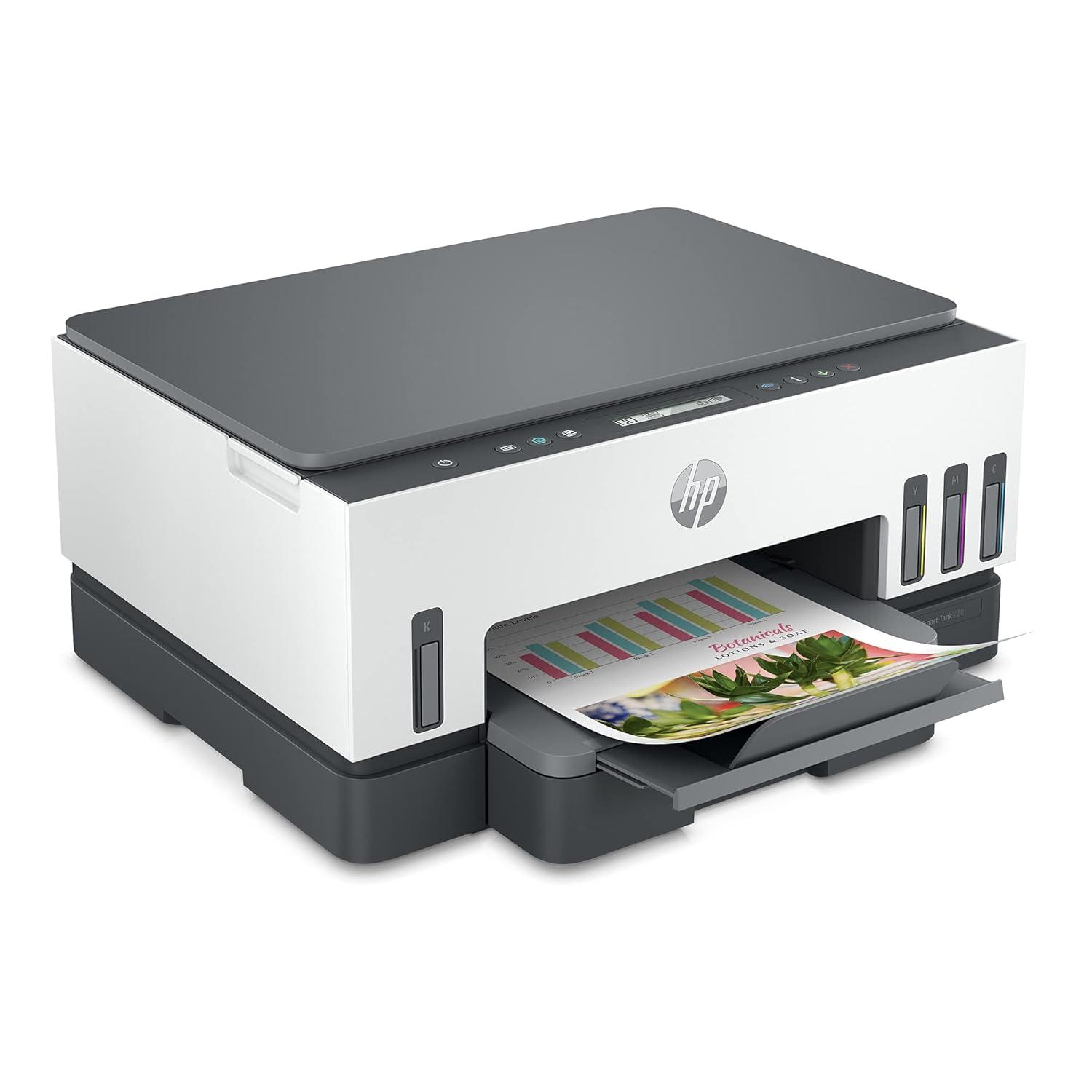 HP Smart Tank 720 A4 Colour Multifunction Printer | 23 PPM (Black) and 22 PPM (Color) | 128 MB | USB, Wireless or WiFi | Print, Scan & Copy | Automatic Duplex | 1 Year Warranty thumbnail 2