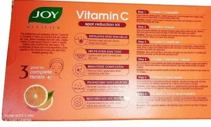 Joy Revivify vitamin c Facial kit | spot Reduction kit with vitamin B3, vitamin C & orange extracts, 76G image 2