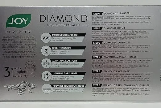 Joy Diamond Brightening Facial Kit, 76gm image 3