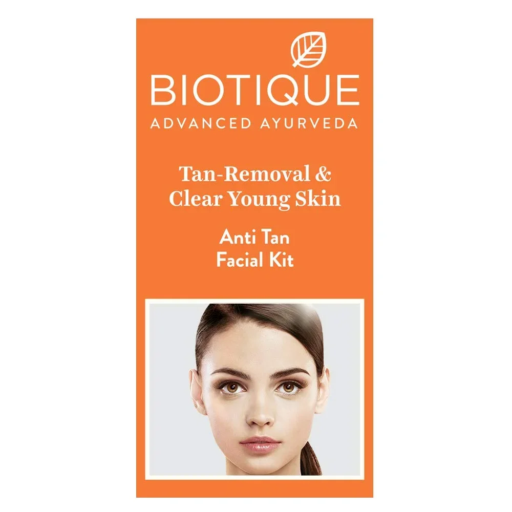 Biotique Bio Anti Tan removal, Clear Young Skin, Facial Kit, 65G image 3
