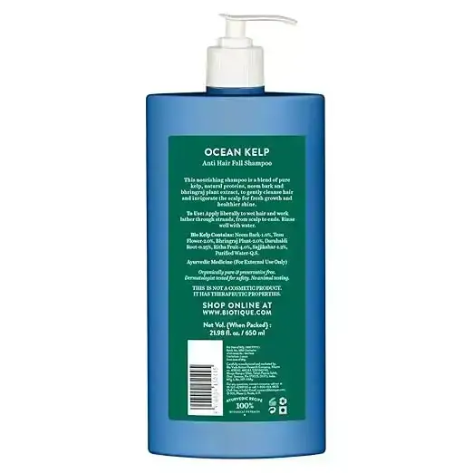 Biotique, Ocean Kelp Anti Hairfall Shampoo; 650ml image 5