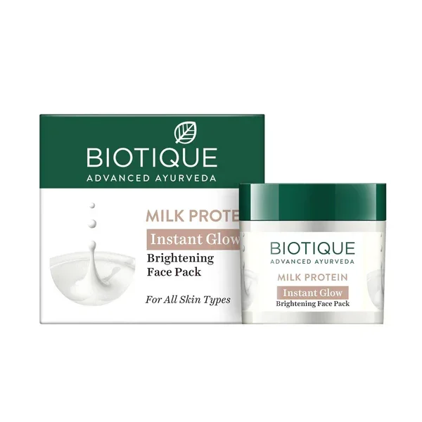 Biotique, Milk protein instant glow brightening face pack, 50gm