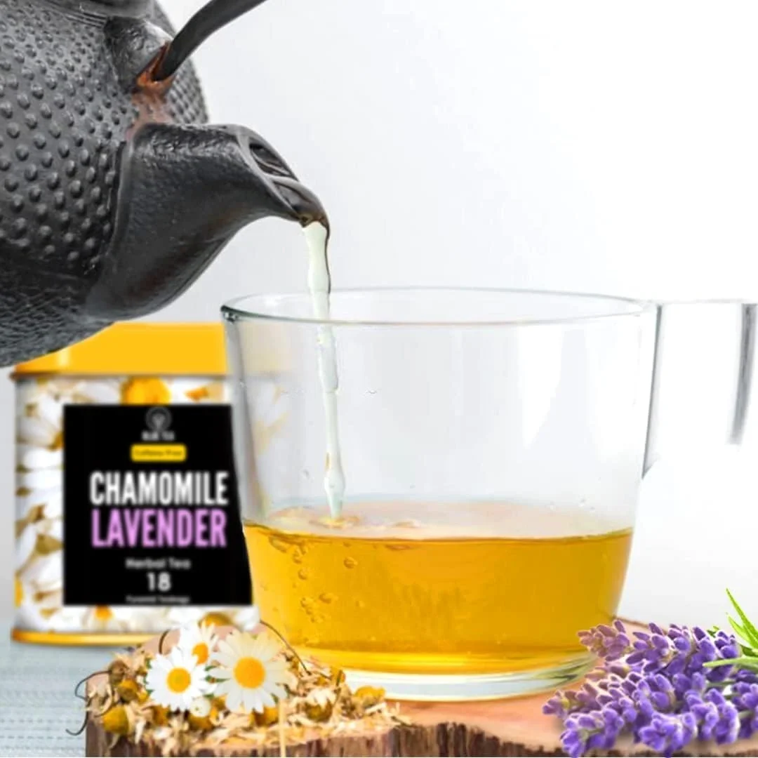 BLUE TEA Chamomile Lavender Tea – 18 Tea Bags | Plant-Based Sleep Tea image 2