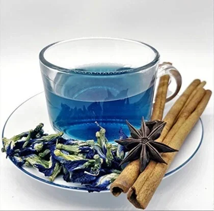 Indian Chai Masala – Calming Blue Tea Blend | 50g Herbal Infusion image 3