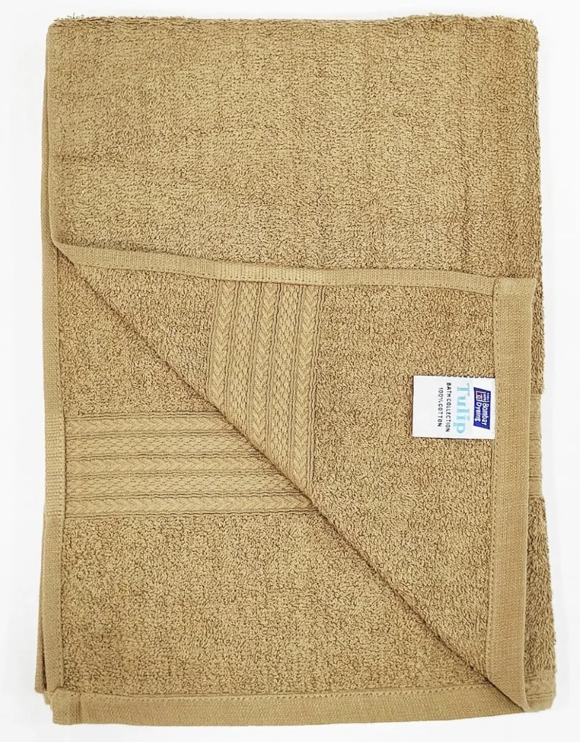Bombay Dyeing Tulip Premium Cotton Bath Towel 450 GSM - Apricot image 3