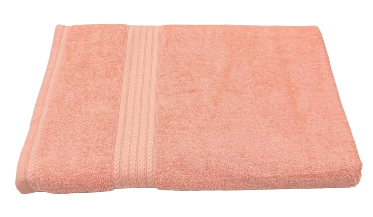Bombay Dyeing Tulip Cotton Bath Towel 450 GSM Large 30×60 – Rose image 2