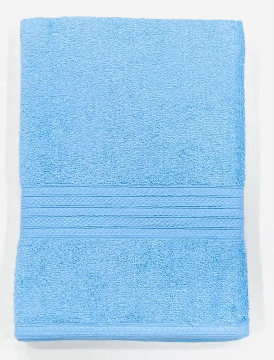 Bombay Dyeing Tulip 450 GSM cotton bath towel, large, light blue