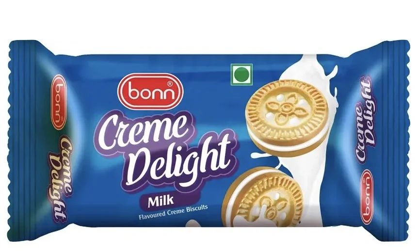 Bonn Milk Creme Biscuits Cream Sandwich Biscuit  400gm(12 pcs) image 1