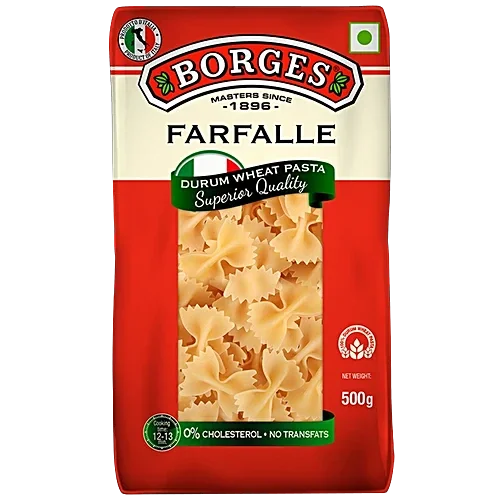 Borges Durum Wheat Farfalle Pasta, 500g