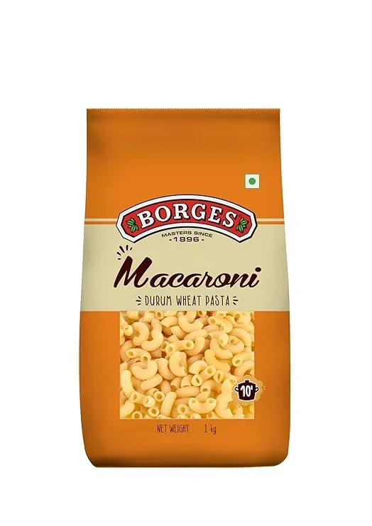 Borges Macaroni, 1 kg Durum Wheat Pasta