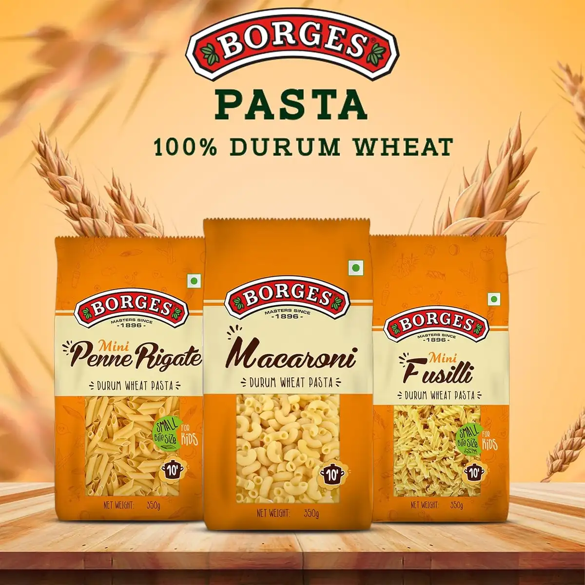 Borges Macaroni Pasta – 350 g | 100% Durum Wheat | High Protein | Maida Free image 5