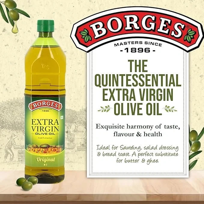 Borges Extra Virgin Olive Oil 1 L PET Bottle | Cold Extracted image 6