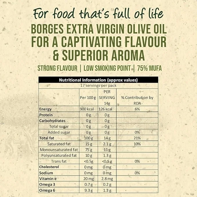 Borges Extra Virgin Olive Oil 500 ml for Healthy Cooking image 7