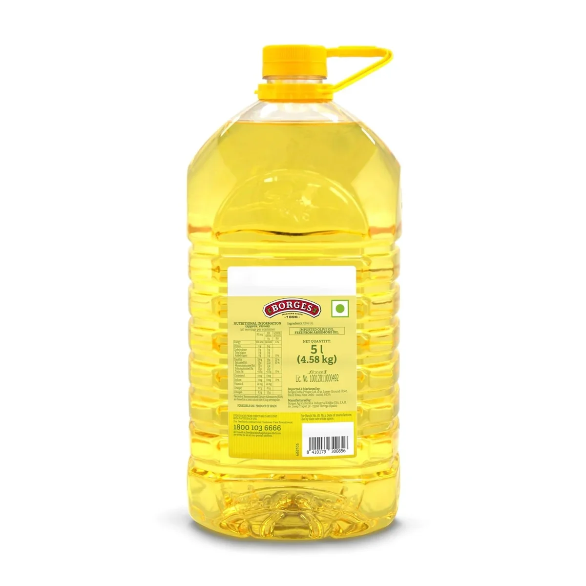Borges Olive Oil For Indian Cooking - Frying & Baking, 5 L PET Bottle image 3