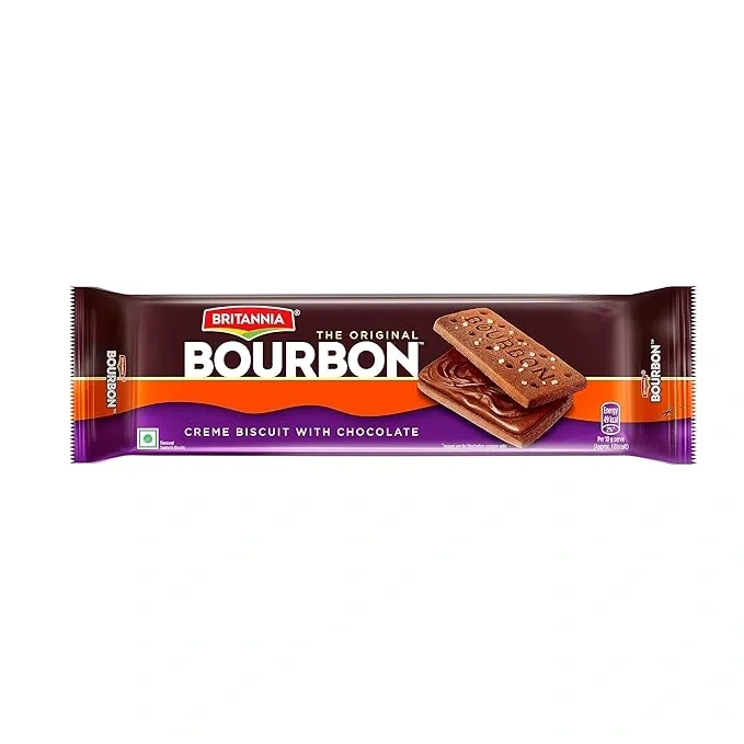Britannia The Original Bourbon Creme Biscuit with Chocolate, 150gm