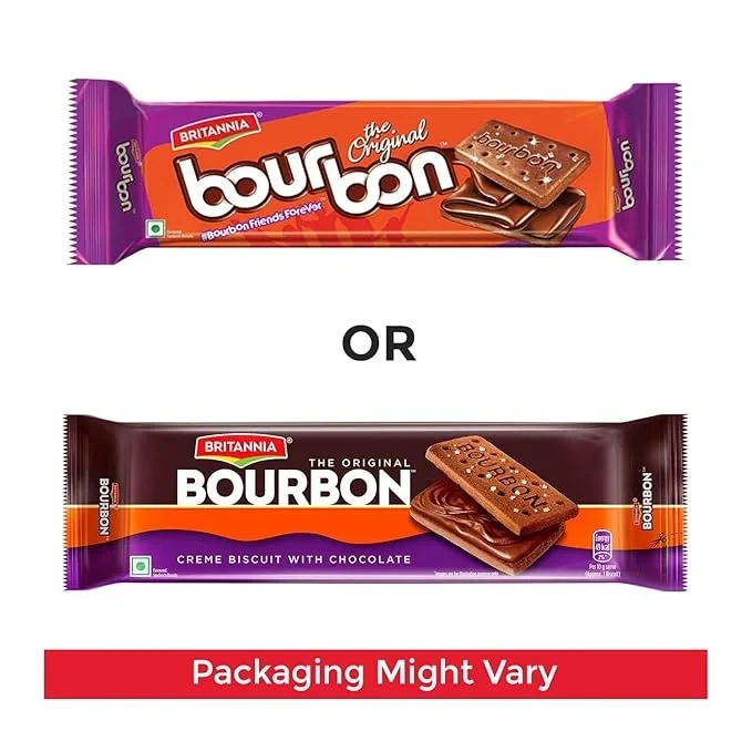  Britannia The Original Bourbon - Creme Biscuit with Chocolate | 150gm | Chocolatey Indulgence in every layer image 7