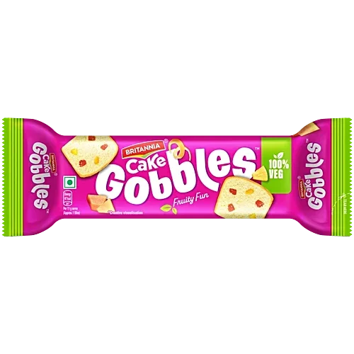  Britannia Fruity Fun Gobbles Cake, 35 g, 100% Veg image 5