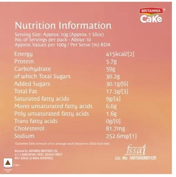 Britannia Gobbles Bar Cake Fruity Fun, 110 g image 4