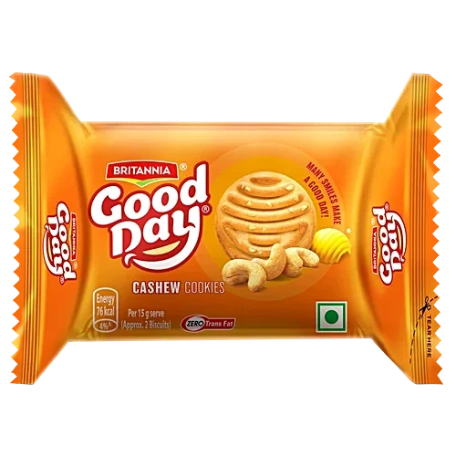  Britannia Good Day Cashew Cookies - Crunchy, 60 g