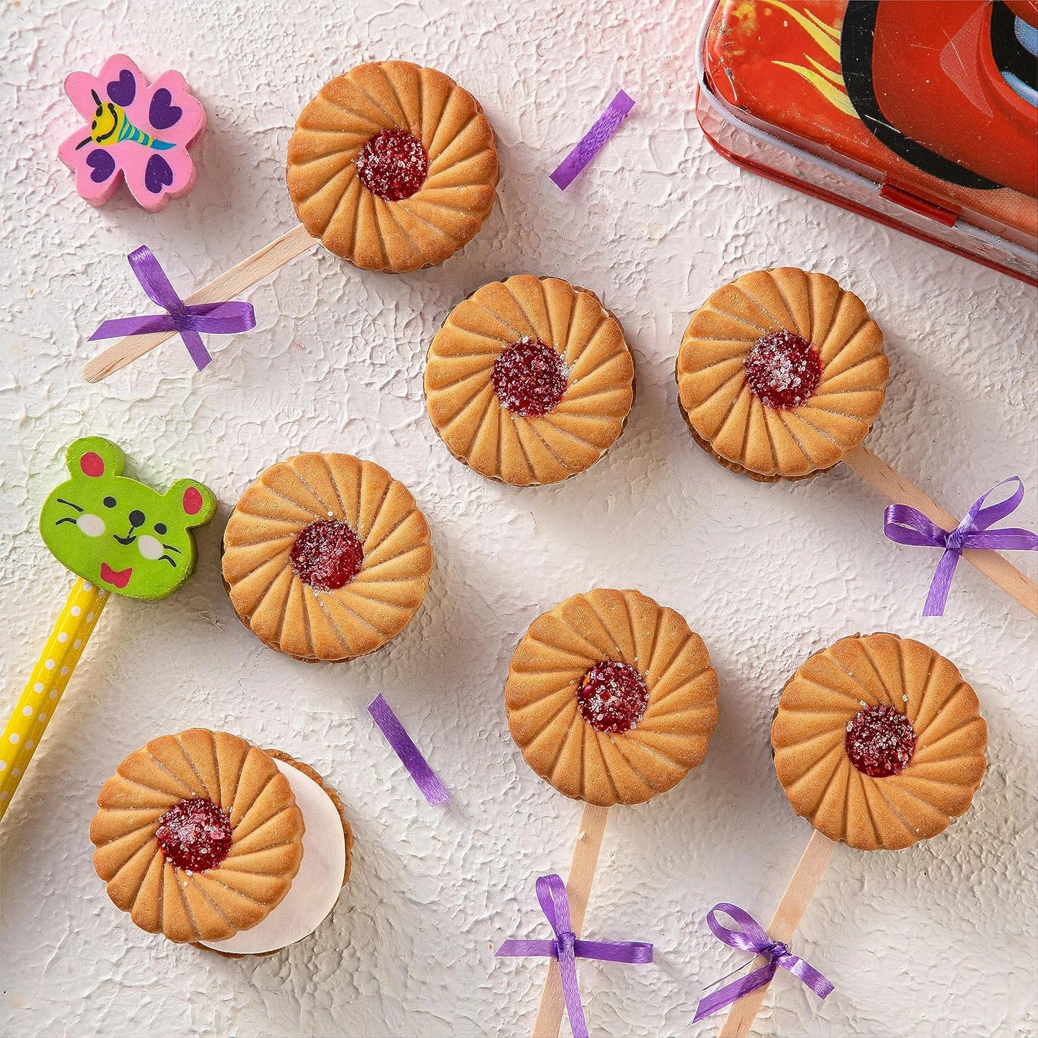  Britannia JimJam Pops - Crunchy Open Cookie with Vanilla crème and Jammy Center| 350 gm | A New Way to savour crème bisuits image 7