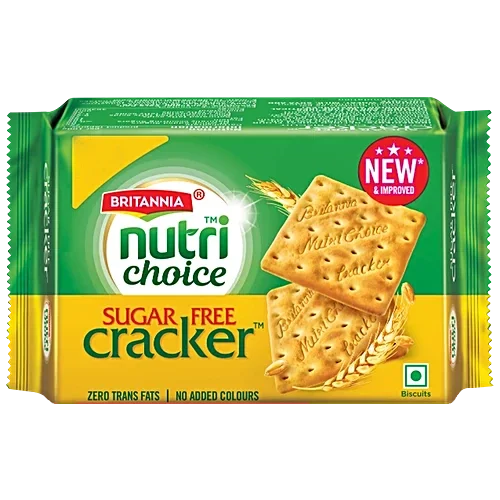 Britannia Nutri Choice Sugar Free Cracker Biscuits, 60 g