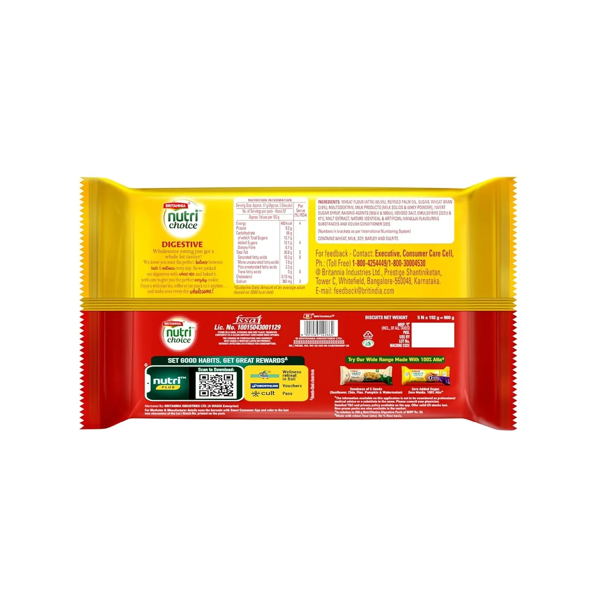  Britannia Nutrichoice Digestive Atta 960g image 4