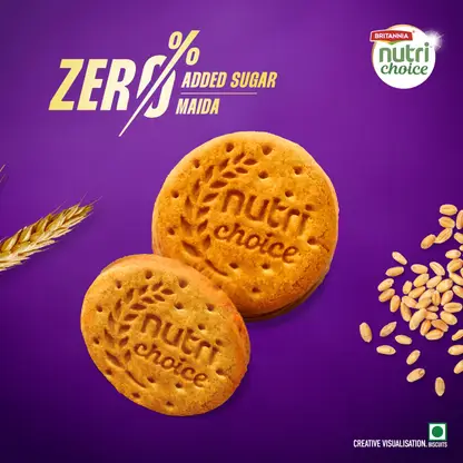 Britannia NutriChoice 92 g – High Fibre Digestive Biscuits, No Maida, No Added Sugar image 3