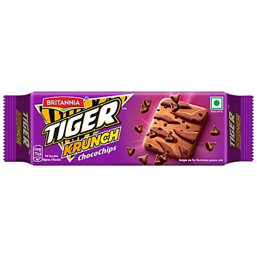 Britannia Tiger Krunch Chocochips Biscuits