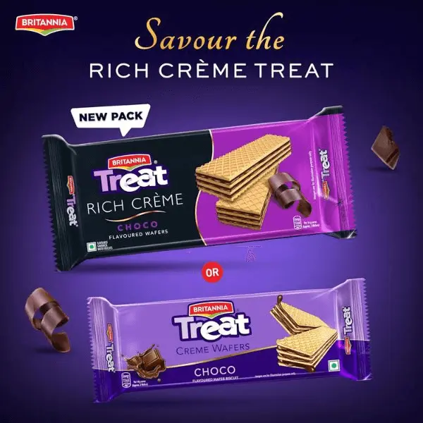  britannia treat rich creme choco flavoured wafers 50 gm (buy 1 get 1 free) image 3