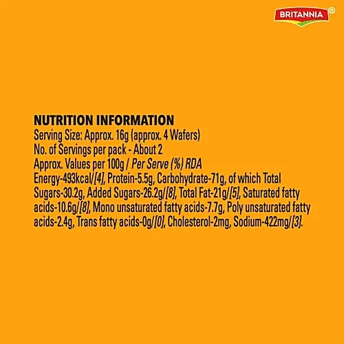  Britannia Treat Creme Wafers Xtra Cheesy, 29  g image 4