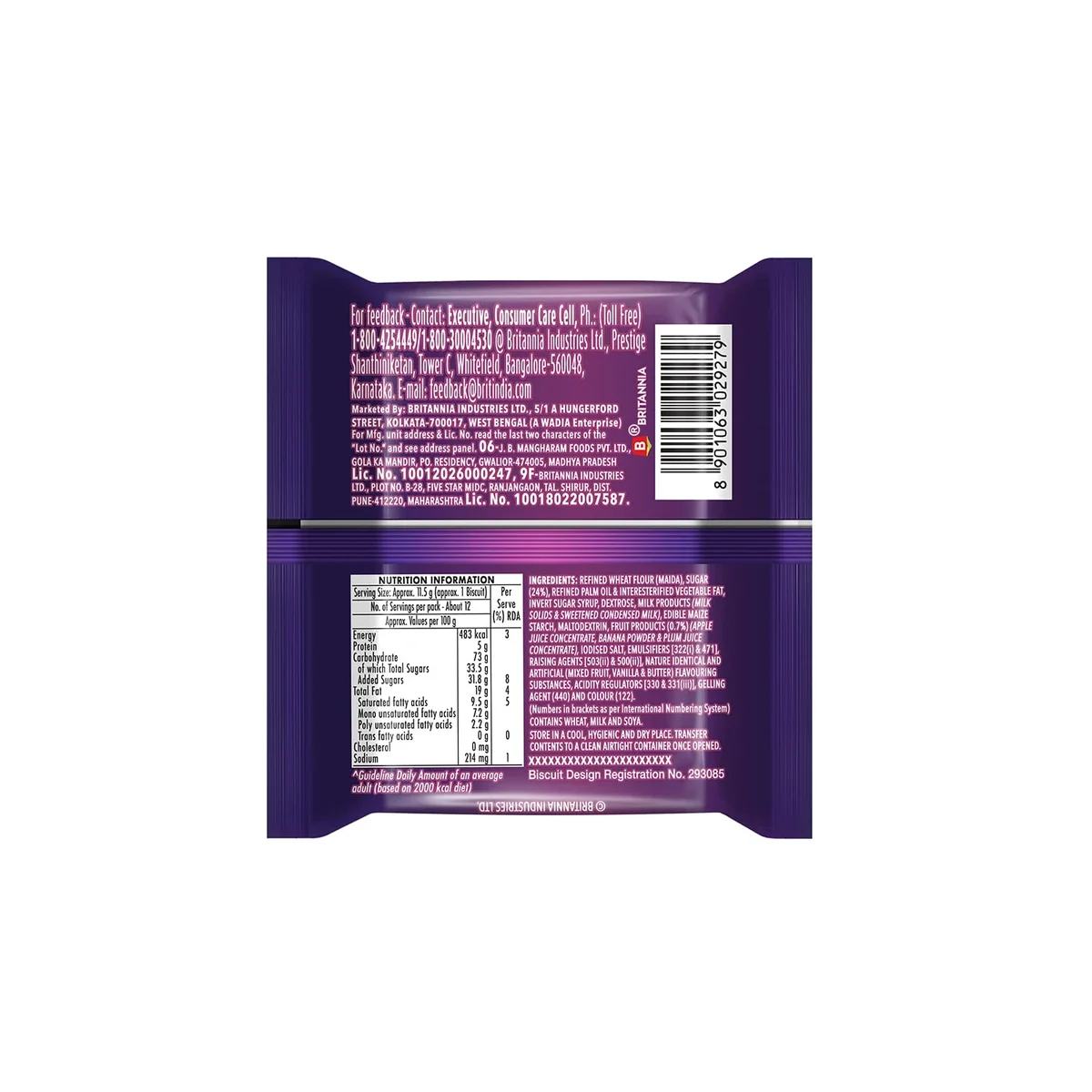 Britannia Treat Jim Jam Biscuits – 138g | Soft & Jam-Filled Snack image 3
