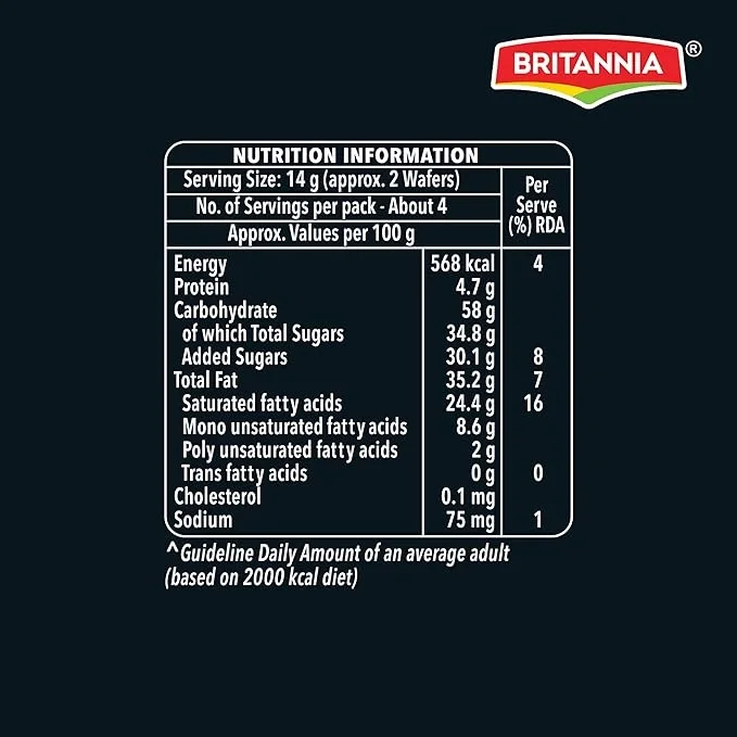  Britannia Treat Crème Wafers - Orange Flavoured Wafer Biscuit | 55 gm ( 50% oFF) image 2