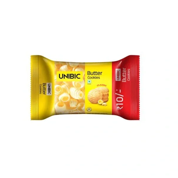 Unibic butter cookies by Britannia, 45g pack.