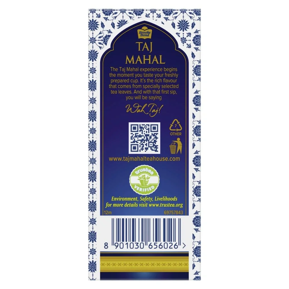  Taj Mahal Tea 1 kg Pack|Rich and Flavourful Chai - Premium Leaf Tea image 4