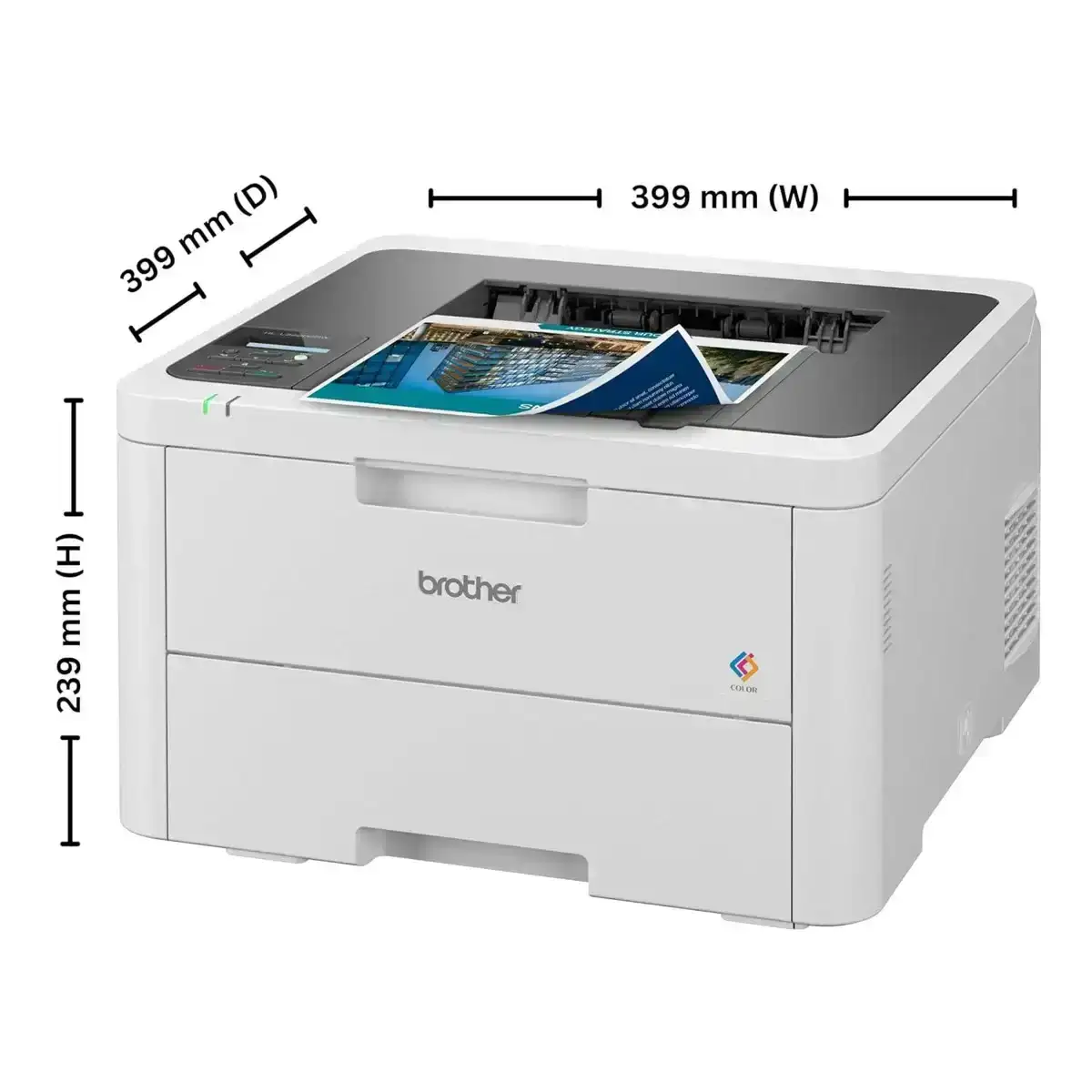 Brother HL-L3220CDW Colour | 19 PPM (Black and Colour | 256 MB | A4 Single Function Printer | 18 PPM (Colour/Black) | 256 MB | Automatic Duplex | Color Laser LED Printer | USB 2.0, Wireless or Wi-Fi | 1 Year Warranty image 2