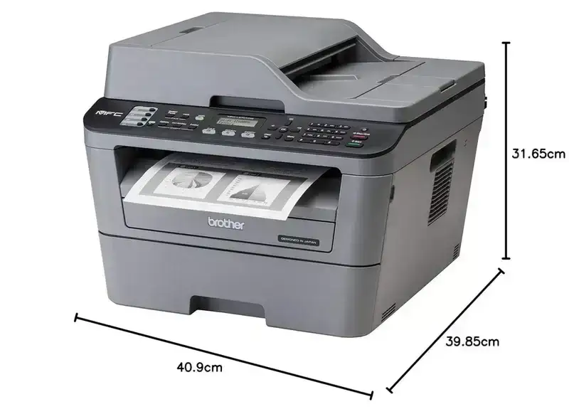 Brother MFC L2701DW A4 Laserjet All in One Printer | 30 PPM | 32 MB | USB 2.0 | Ethernet | Wireless of Wi-Fi | Print | Copy | ADF Scan | Fax |  Automatic Duplex | 2 in 1 ID Copy Button | 2-line LCD Display | 1 Year Warranty image 7